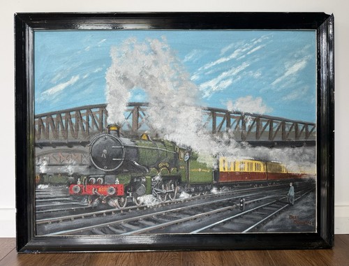 Original signed steam train - original,