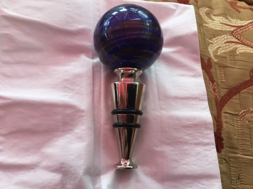 Murano glass bottle stopper - glass,