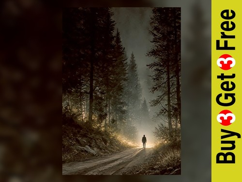 Forest print on - print,