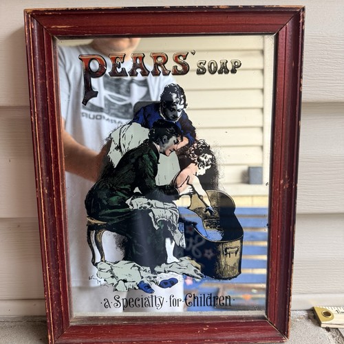 Vintage pears soap mirror - pears,