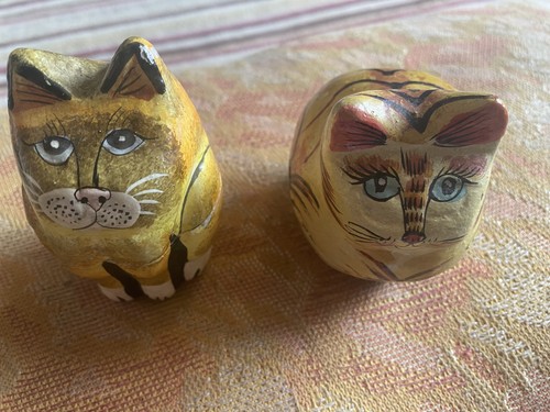 Vintage paper mache - , orange