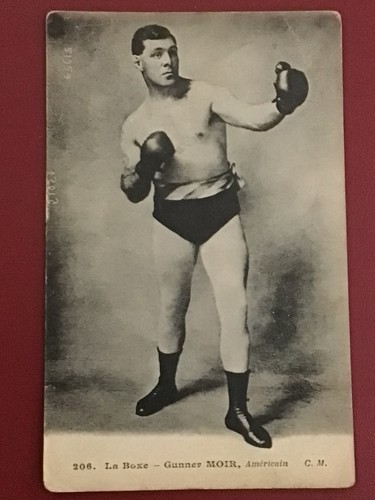 Early french boxing - boxing, postcard