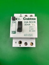 Crabtree 526/030 63A 30mA RCCB