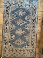 Vintage Traditional Style Rug Silk? Mix Kashmir? Oriental  136x77cm (26