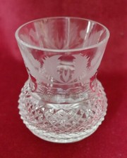 Edinburgh Crystal Thistle Pattern - Whisky Glass / Tumbler - signed