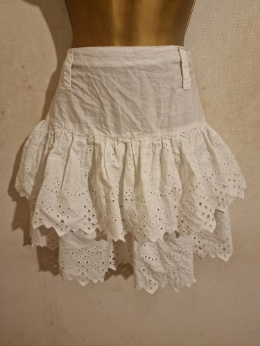 White belt crochet floral lace - belt,