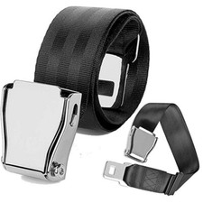 Airplane seat belt extenders - airplane,