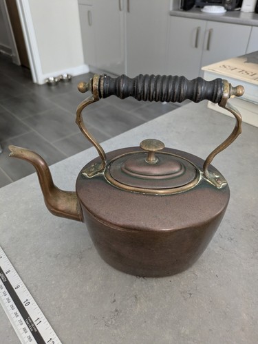 Old copper kettle - old,