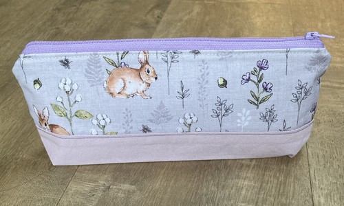 Handmade fabric pencil case - fabric,