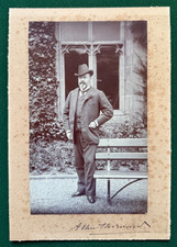 Antique Royal Facsimile Autograph & Photo King Edward VII Wearing a Hat