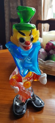 Vintage murano glass clown - vintage,