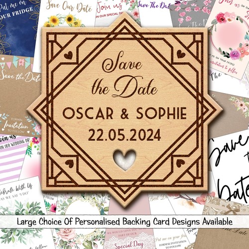 Art deco personalised wooden - personalised,