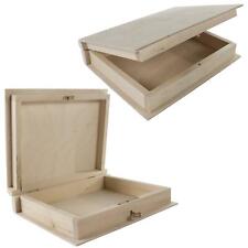 Wooden Book Shaped Box |