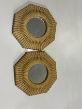 2 Homco Faux Wicker Rattan