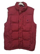Joules Puffer Gilet Mens L Red