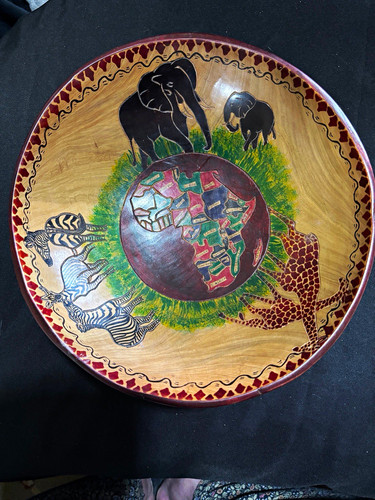 Hand carved painted - hand, &