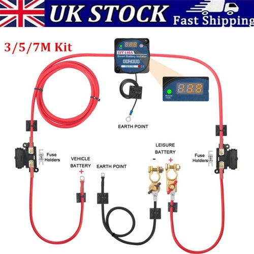 Split charge relay kit - charge,