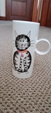 Tall Cat Mug Cup Fine Bone