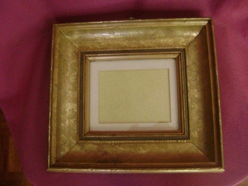 Vintage wooden gilded art - vintage,