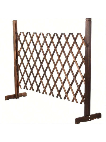 Wooden expanding trellis fence - wooden,