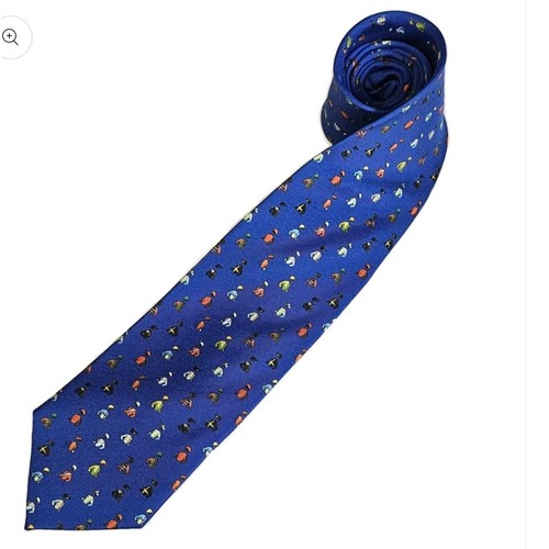 Fox chave mens silk tie - &,
