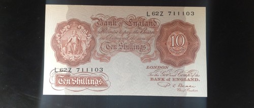 Ten shillings note - note, p.s.