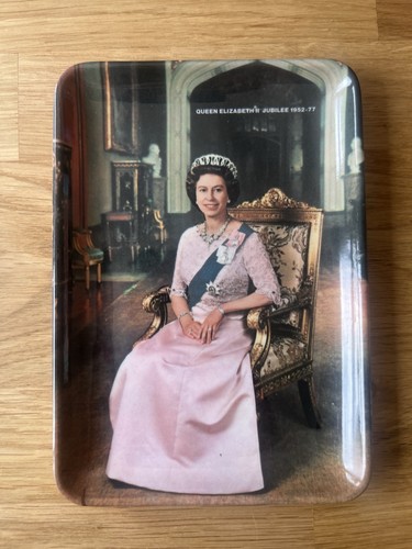 Queens silver jubilee tray - queens,