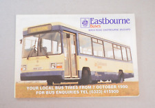 Bus Coach Timetable Eastbourne Buses 7th October 1990