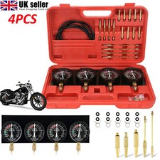 Motorcycle Carb Carburetor Vacuum Synchronizer Gauges Tool Balancer Gauge Kit