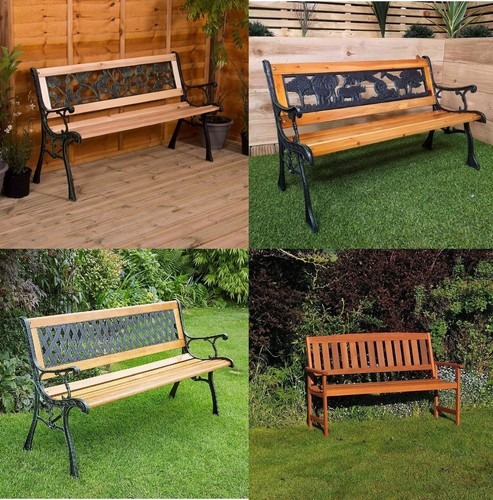 Wooden garden bench seater - wooden,