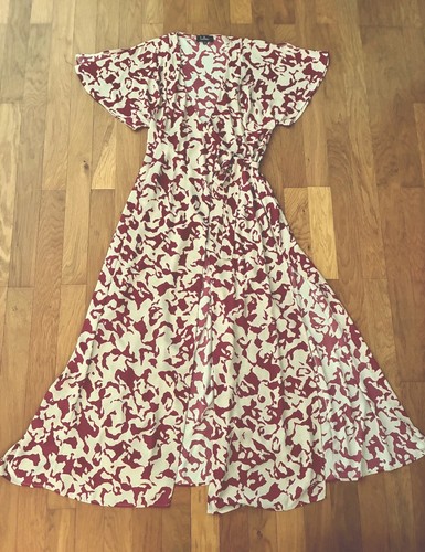 Lulus cream red print - red,