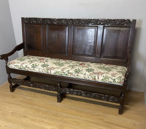 Georgian carved oak four panel