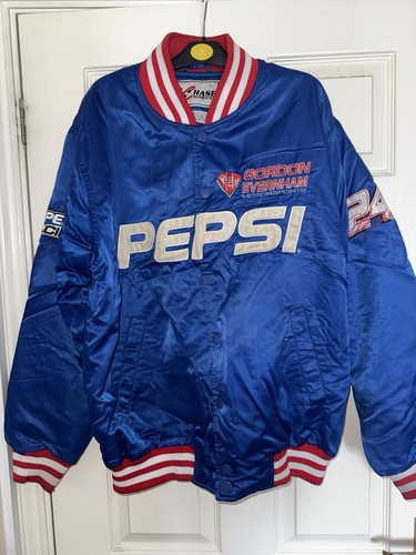 Blue pepsi nascar jacket - jacket, size