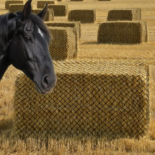 Square bales hay net - bales,