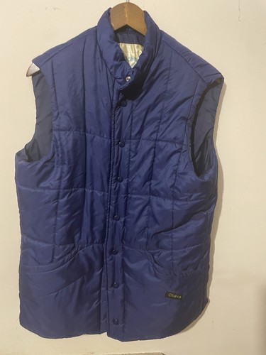 Blue padded gilet - blue, made