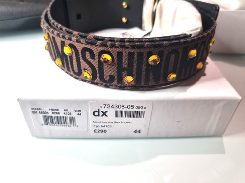 Moschino womens leather belt - moschino,