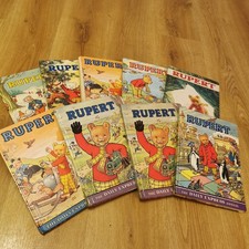 9x Daily Express Rupert Bear