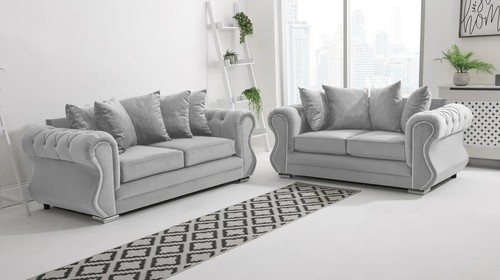 Luxury raven sofa set - sofa,