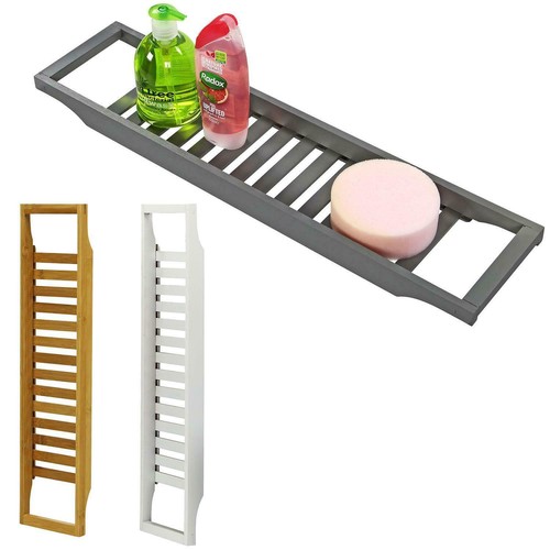 Luxury bamboo bathtub storage - bamboo,
