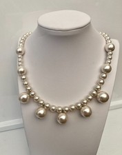 Imitation cream pearls glass