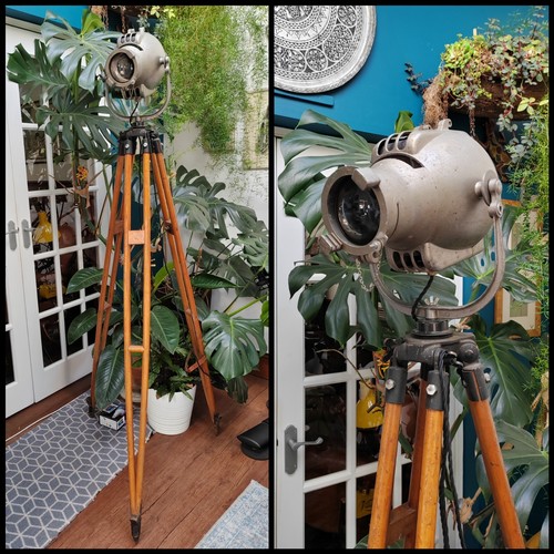 1960s theatre spotlight - theatre, wooden