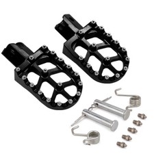 CNC Pit Bike Wide Foot Pegs Footrest Pedals For Honda CRF50 XR70 CRF110 Black