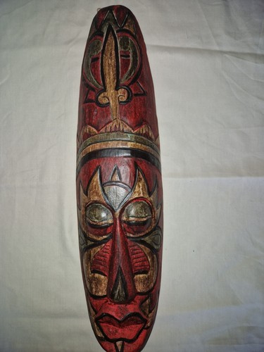 African carved wooden mask - carved,