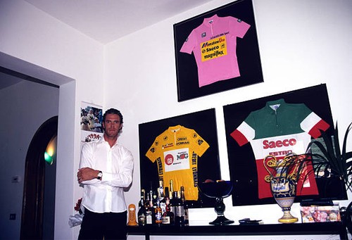 Mario cipollini poses with his - poses,
