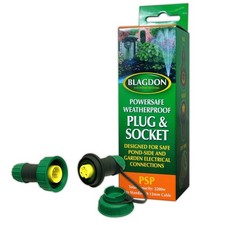 BLAGDON POWERSAFE WEATHERPROOF FISH POND PLUG & SOCKET OUTDOOR CABLE CONNECTOR