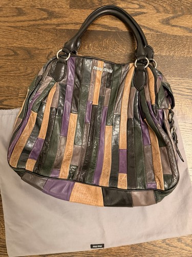 Miu leather patchwork - leather,