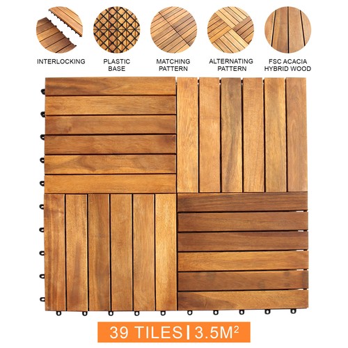 Decking tiles interlocking - decking,