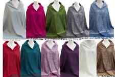 SALE!! Ladies Self Print Soft Pashmina Feel Paisley Design Scarf Wrap Shawl