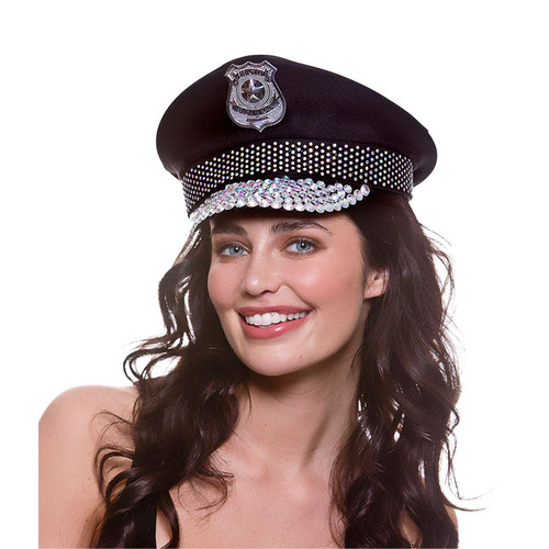 Deluxe cop hat with - hat,