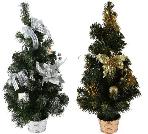 Christmas tree gold silver - gold, or